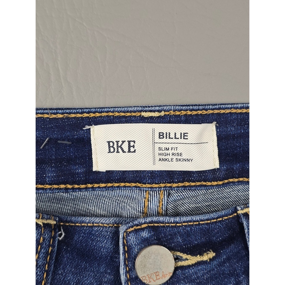 BKE Billie High Rise Ankle Skinny Distressed Jeans Blue Size 28 - Picture 5 of 13